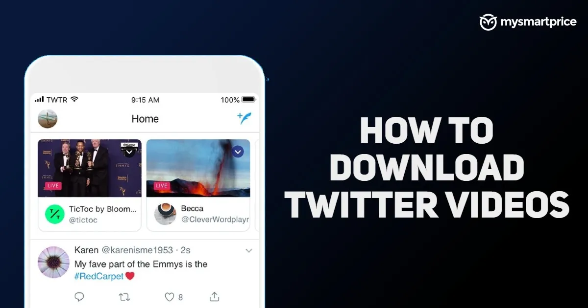 HOW TO SAVE VIDEOS FROM TWITTER